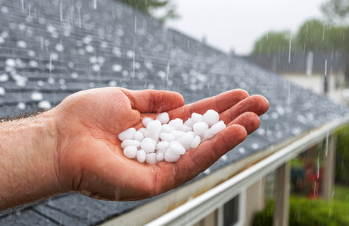 shingle roof hail damage repair and replacement