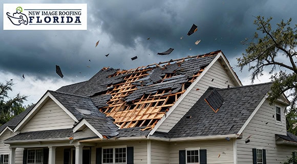 roof damage by hurricane category one